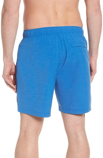 Shop Prana Metric Board Shorts In Island Blue