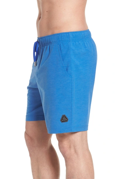 Shop Prana Metric Board Shorts In Island Blue