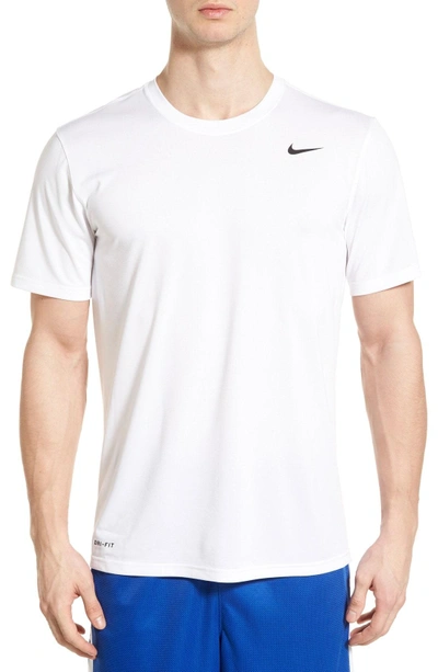Shop Nike 'legend 2.0' Dri-fit Training T-shirt In White/ Black/ Black