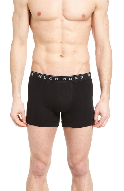 Shop Hugo Boss 3-pack Cotton Boxer Briefs In Black