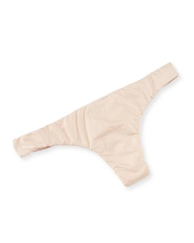 Shop Cosabella Evolution Low-rise Thong In Nude Rose