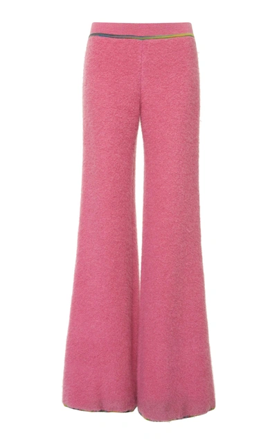 Shop Missoni Wool Mohair Pant In Pink