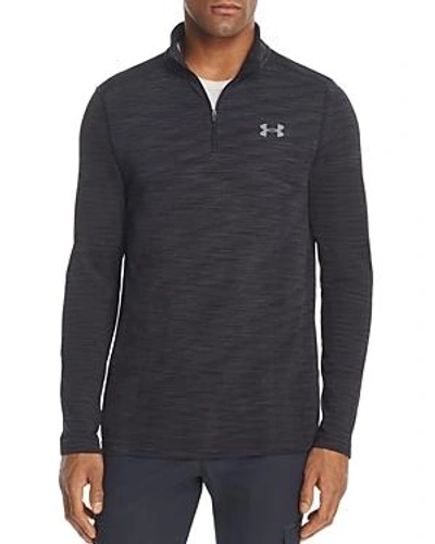 Shop Under Armour Threadborne Heatgear Seamless Regular Fit Pullover In Black