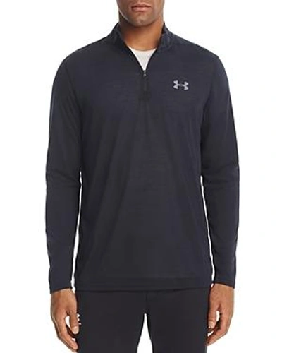 Shop Under Armour Threadborne Siro Half-zip Shirt In Black