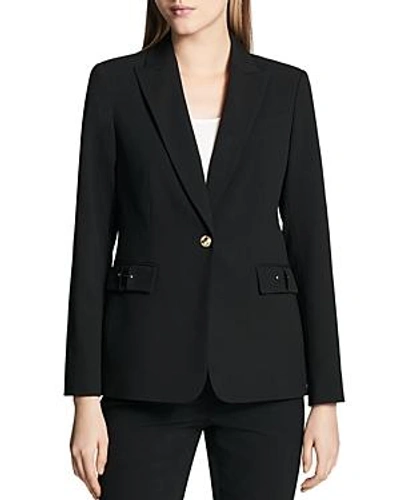 Shop Calvin Klein One-button Blazer In Black