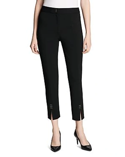 Shop Calvin Klein Slit-cuff Ankle Pants In Black