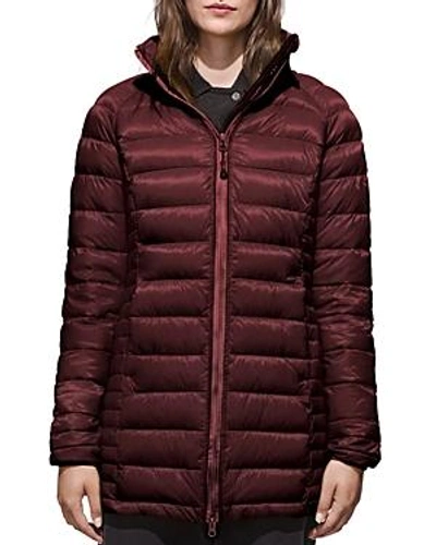 Shop Canada Goose Brookvale Packable Hooded Down Coat In Plum