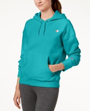 champion reverse weave vivid teal hoodie