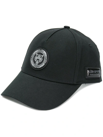 Shop Plein Sport Logo Patch Hat In Black