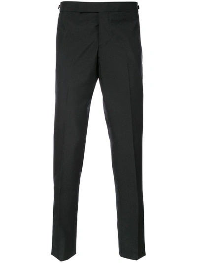 Shop Thom Browne Low Rise Cropped Trousers