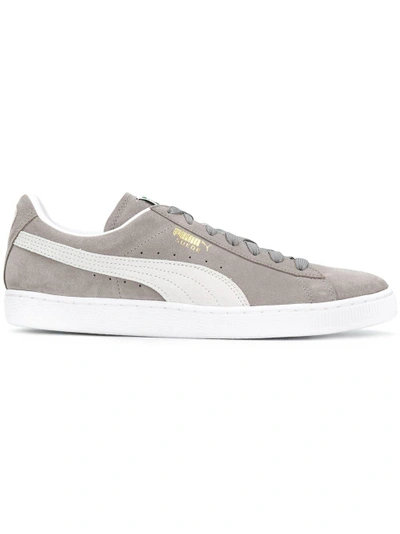 Shop Puma Classic Suede Sneakers - Grey