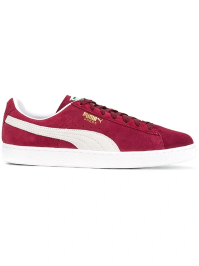 Shop Puma Classic Suede Sneakers - Red