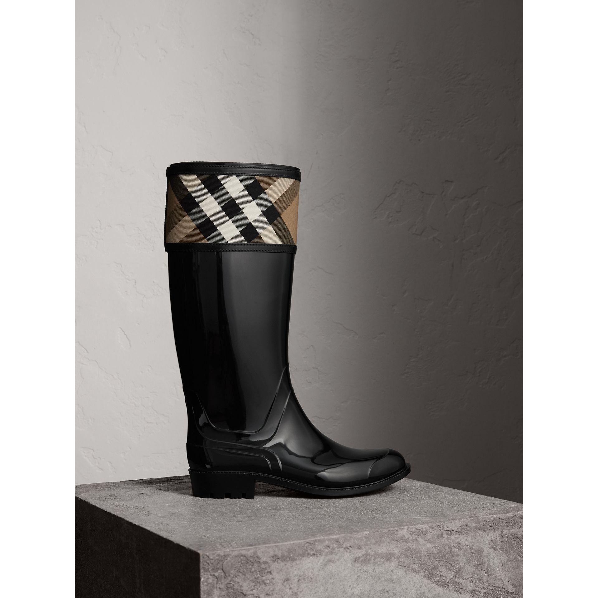 burberry rain boots house check