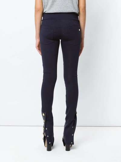 Shop Andrea Bogosian Panelled Skinny Trousers
