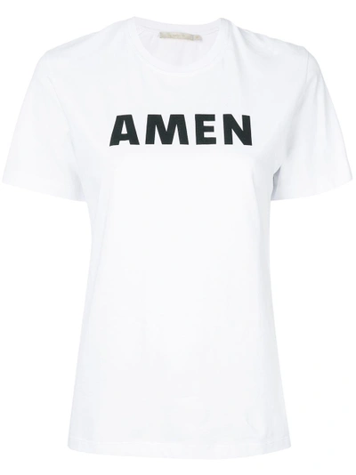 Shop Amen Logo Print T-shirt