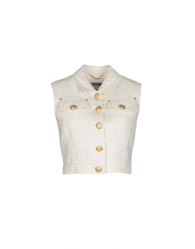 Shop Moschino Jacket In Ivory