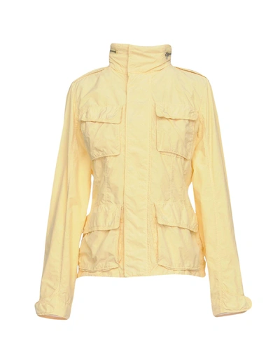 Shop Aspesi Jacket In Yellow