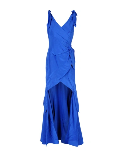 Shop Moschino Formal Dress In Bright Blue