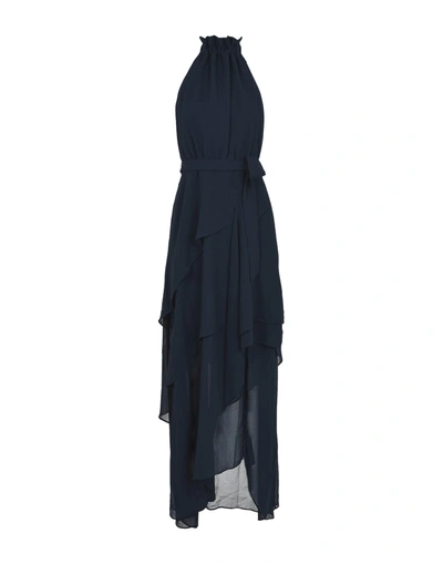 Shop C/meo Collective Long Dresses In Dark Blue