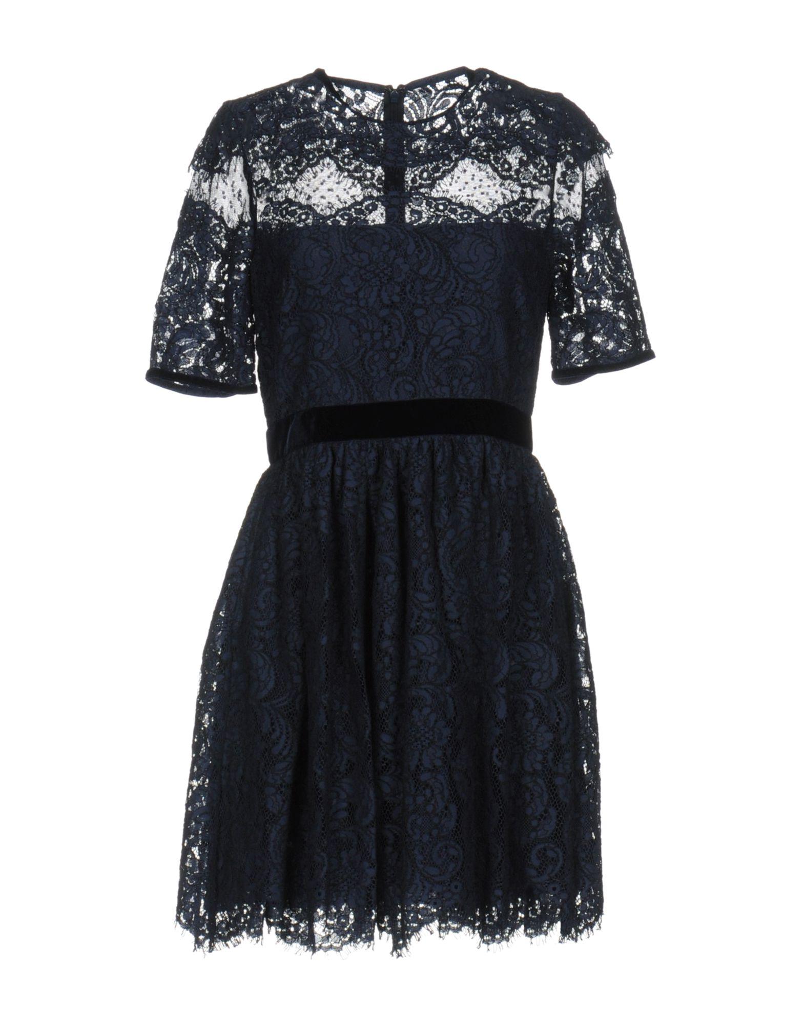 Perseverance Short Dress In Dark Blue | ModeSens