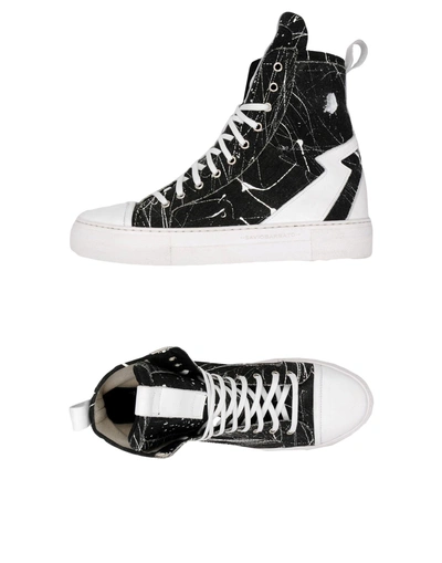 Shop Savio Barbato Sneakers In Black