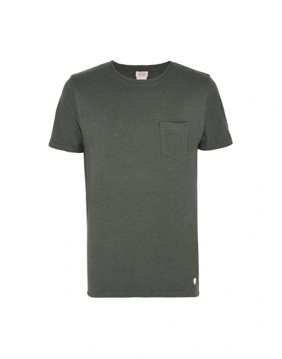 Shop Armor-lux T-shirt In Military Green