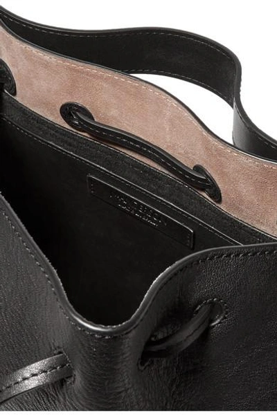 Shop Jw Anderson Drawstring Textured-leather Bucket Bag