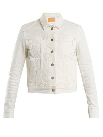 Acne Studios Denim Jacket In White | ModeSens