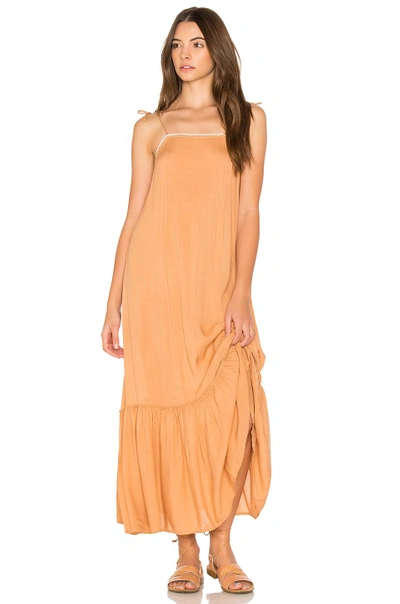 Shop Cleobella Pipa Slip Dress In Orange
