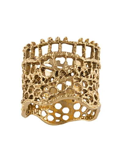 Aurelie Bidermann Lace Bague Gold Ring