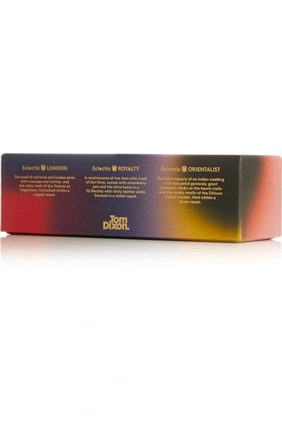 Shop Tom Dixon London, Orientalist And Royalty Set Of Three Candles, 3 X 120g In Metallic