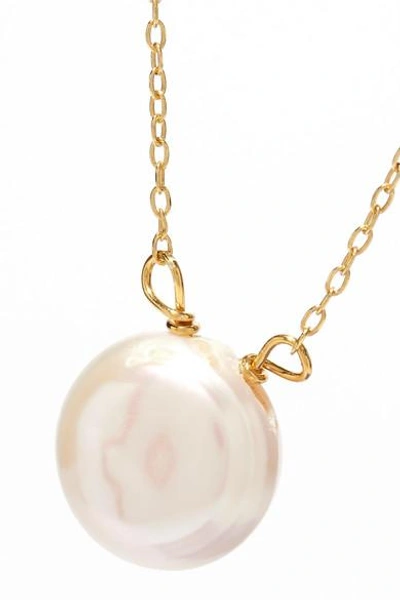 Shop Magda Butrym Gold-plated Pearl Necklace