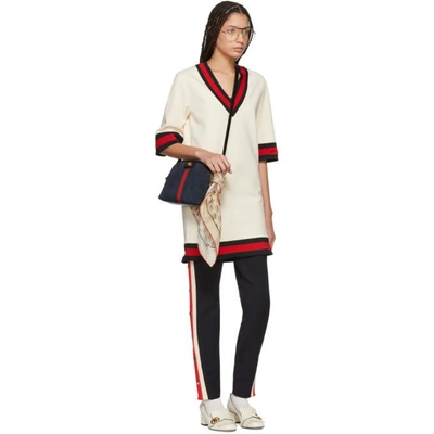 Shop Gucci Ivory Logo Stamp Scarf In 9260 Ivory