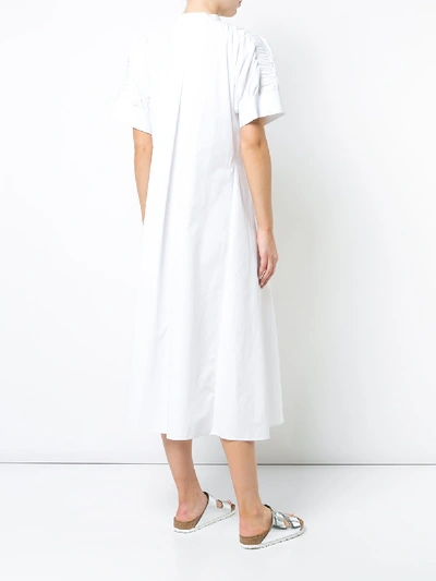 Shop Maison Rabih Kayrouz Mandarin Collar Shirt Dress