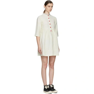 Shop Visvim Off-white Lancaster Dress In Ivory