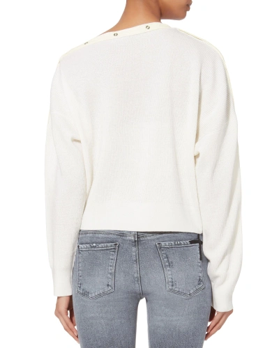 Shop Alexander Wang T Snap Detail Cropped Sweater