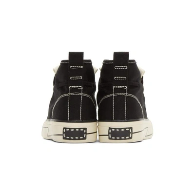 Shop Visvim Black Skagway Kiltie High-top Sneakers