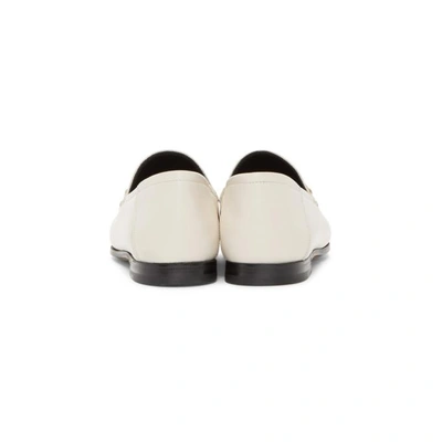 Shop Gucci White Brixton Crushback Loafers In 9022 White