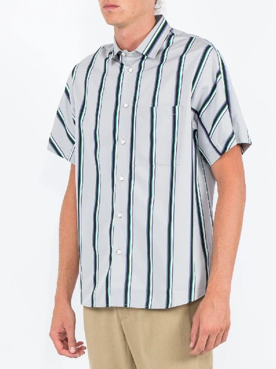 Shop Oamc Short-sleeve Striped Shirt