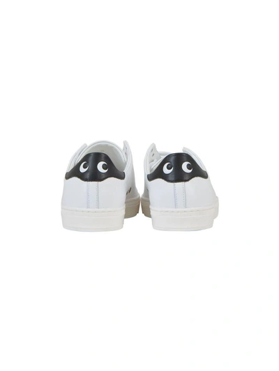 Shop Anya Hindmarch White Eyes Sneaker In White-black