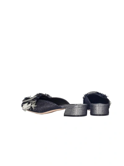 Shop Casadei Denim Sandals