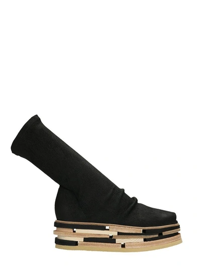 Shop Rick Owens Lego Sock Ankle Boots In Black