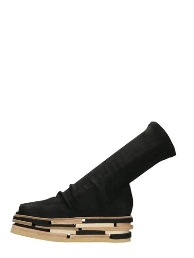 Shop Rick Owens Lego Sock Ankle Boots In Black