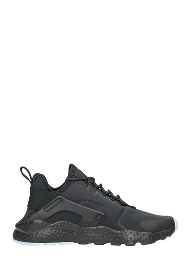 Shop Nike Huarache Run Black Neoprene Fabric Sneakers