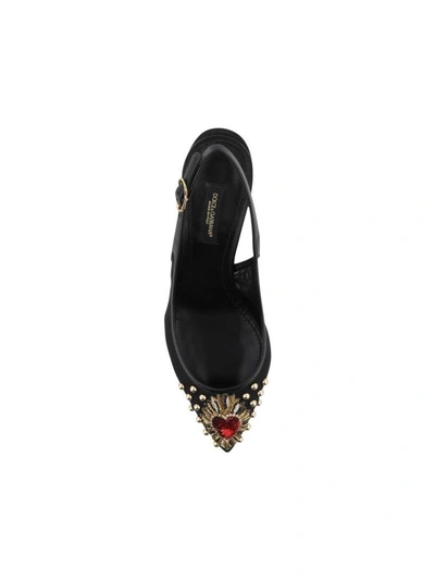 Shop Dolce & Gabbana Slingback Decollete In Black