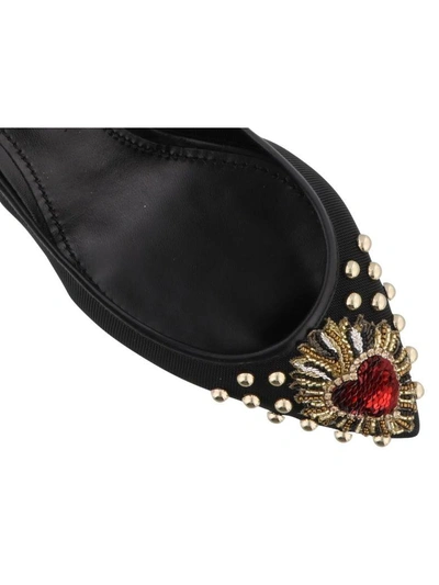 Shop Dolce & Gabbana Slingback Decollete In Black