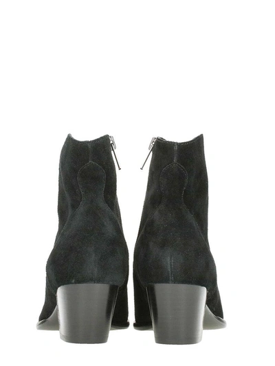 Shop Ash Heidibis Ankle Boots In Black Suede