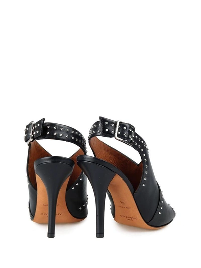 Shop Givenchy Elegant Stud-embellished Leather Sandals In Nero