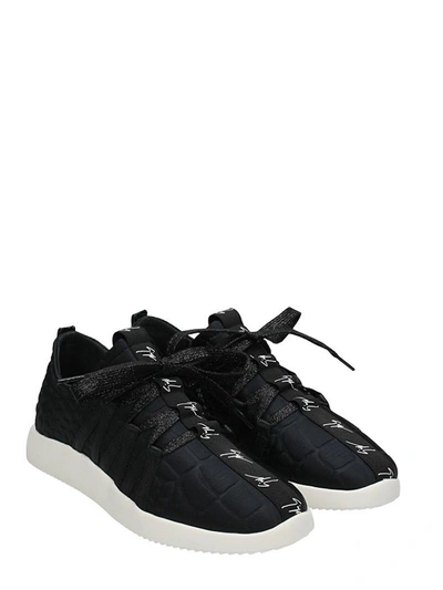 Shop Giuseppe Zanotti Black Cocco Print Sneakers