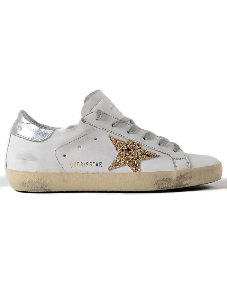 gold glitter golden goose sneakers